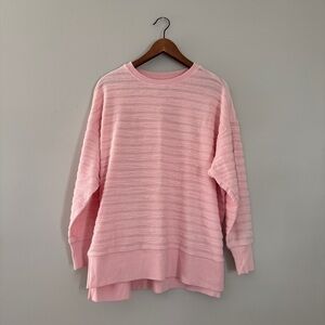 Crown & Ivy | Soft Pink Knit Sweater (Size M)